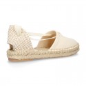 CEREMONY Cotton canvas espadrilles shoes Valenciana style.