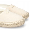 CEREMONY Cotton canvas espadrilles shoes Valenciana style.