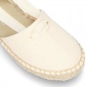 CEREMONY Cotton canvas espadrilles shoes Valenciana style.