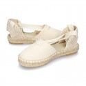 CEREMONY Cotton canvas espadrilles shoes Valenciana style.