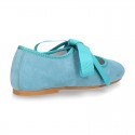 New SOFT SUEDE leather little Mary Jane shoes angel style in seasonal colors.