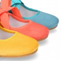 New SOFT SUEDE leather little Mary Jane shoes angel style in seasonal colors.