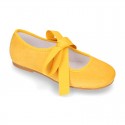 New SOFT SUEDE leather little Mary Jane shoes angel style in seasonal colors.