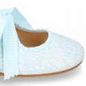 New SOFT GLITTER little Mary Jane shoes angel style in seasonal colors.