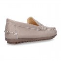 EXTRA SOFT nappa leather moccasin shoes in pastel colors.