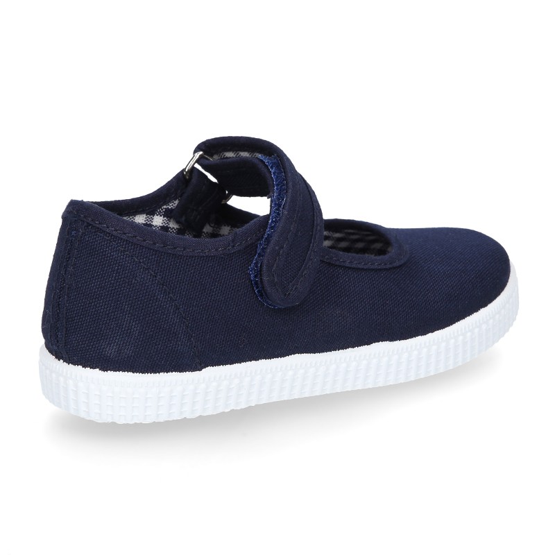 black canvas mary jane shoes