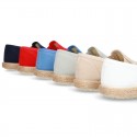 Cotton canvas SLIP ON espadrille shoes for kids.