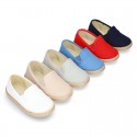 Cotton canvas SLIP ON espadrille shoes for kids.