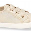 New METAL Cotton canvas Bamba shoes.