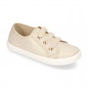 New METAL Cotton canvas Bamba shoes.