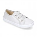 New METAL Cotton canvas Bamba shoes.