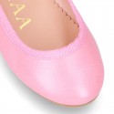 New Extra soft Nappa leather stylized Mary Janes in FASHION colors with buckle fastening.