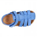 Nobuck leather sandals BIO style for kids.