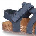 Nobuck leather sandals BIO style for kids.