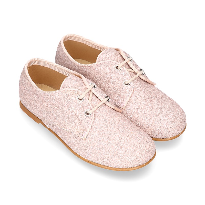 glitter oxford shoes