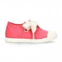 New Cotton canvas Mary Jane shoes ANGEL style with toe cap in seasonal colors.