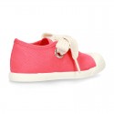 New Cotton canvas Mary Jane shoes ANGEL style with toe cap in seasonal colors.