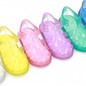 CRYSTAL COLORS TENNIS style jelly shoes for the Beach and Pool.