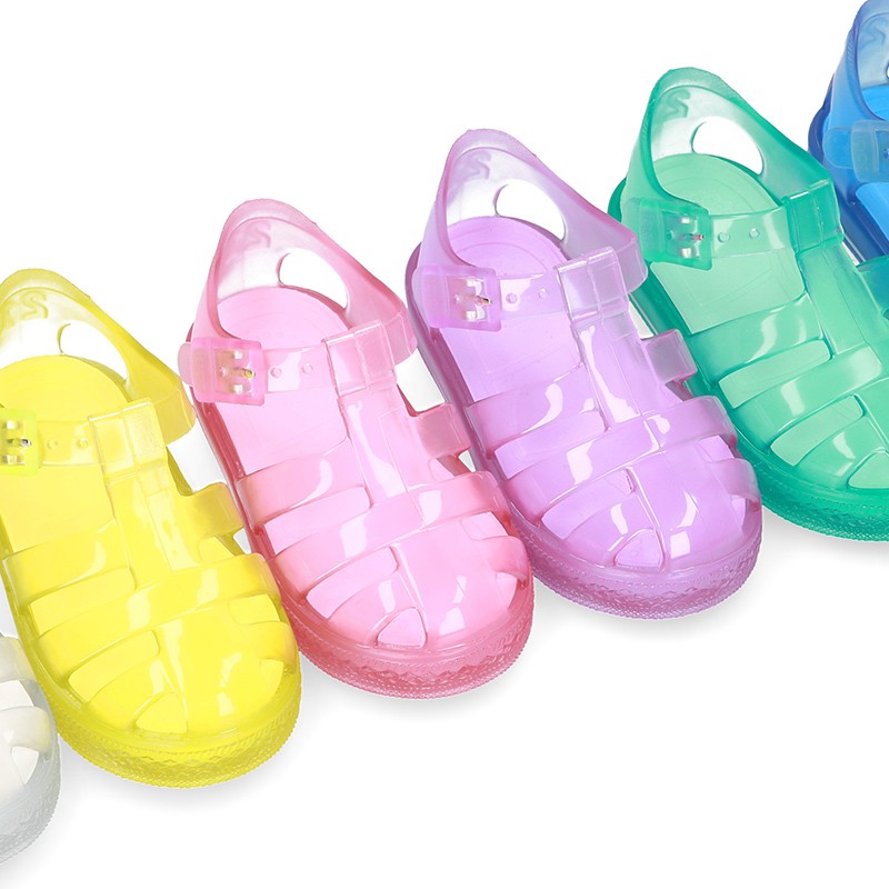 CRYSTAL COLORS TENNIS style jelly shoes for the Beach and Pool. I063 ...