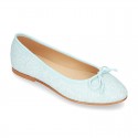 New Fashion SOFT GLITTER Ballet Flats with adjustable ribbon.