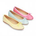 New Fashion SOFT GLITTER Ballet Flats with adjustable ribbon.