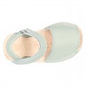 EXTRA SOFT Nappa leather Menorquina sandals with velcro strap.