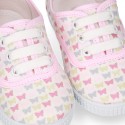 New Cotton canvas sneaker shoes with BUTTERFLIES print design.