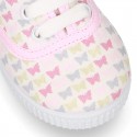 New Cotton canvas sneaker shoes with BUTTERFLIES print design.