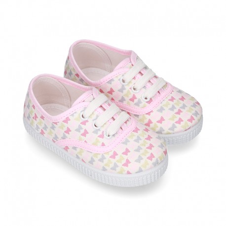 New Cotton canvas sneaker shoes with BUTTERFLIES print design.