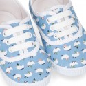 New Cotton canvas sneaker shoes with CHICKS print design.