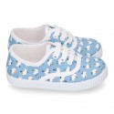 New Cotton canvas sneaker shoes with CHICKS print design.