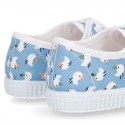 New Cotton canvas sneaker shoes with CHICKS print design.