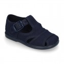 New little Cotton canvas T-Strap SANDAL style shoes.