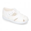 New little Cotton canvas T-Strap SANDAL style shoes.