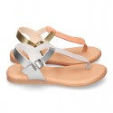 New Combined leather sandal shoes Gladiator style for toddler girls.