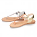 New Combined leather sandal shoes Gladiator style for toddler girls.