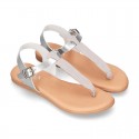 New Combined leather sandal shoes Gladiator style for toddler girls.
