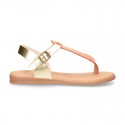 New Combined leather sandal shoes Gladiator style for toddler girls.