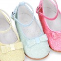 New SOFT GLITTER little Mary Jane shoes GILDA style in seasonal colors.