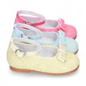 New SOFT GLITTER little Mary Jane shoes GILDA style in seasonal colors.