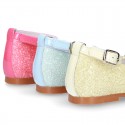 New SOFT GLITTER little Mary Jane shoes GILDA style in seasonal colors.