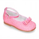 New SOFT GLITTER little Mary Jane shoes GILDA style in seasonal colors.