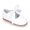 Classic little Mary Jane shoes ANGEL STYLE in WHITE patent leather.