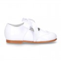 Classic little Mary Jane shoes ANGEL STYLE in WHITE patent leather.