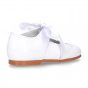 Classic little Mary Jane shoes ANGEL STYLE in WHITE patent leather.