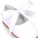 Classic little Mary Jane shoes ANGEL STYLE in WHITE patent leather.