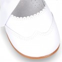 Classic little Mary Jane shoes ANGEL STYLE in WHITE patent leather.