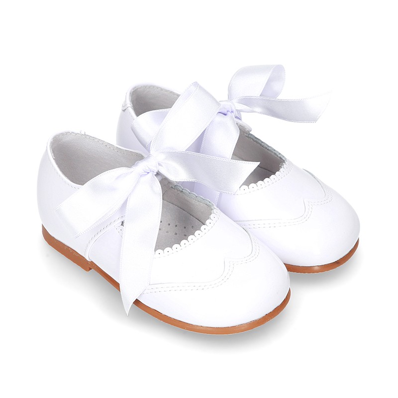 white patent leather mary janes