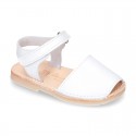 New SOFT NACAR leather Menorquina sandals with velcro strap.