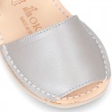 New SOFT NACAR leather Menorquina sandals with velcro strap.